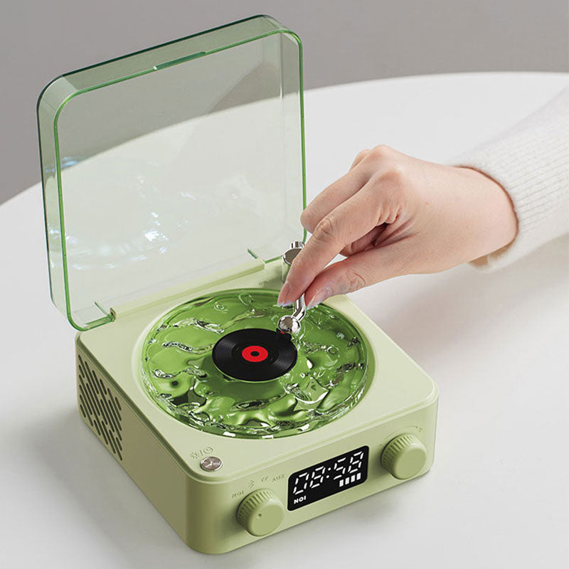 🥳2026 HOT SALE🥳💞50K+ SOLD! 🎶🌙 50% OFF! Retro Record Player Bluetooth Stereo & Sleep Aid – soothing natural sounds, 360° surround & romantic lights. Relax and sleep better! ✨💚