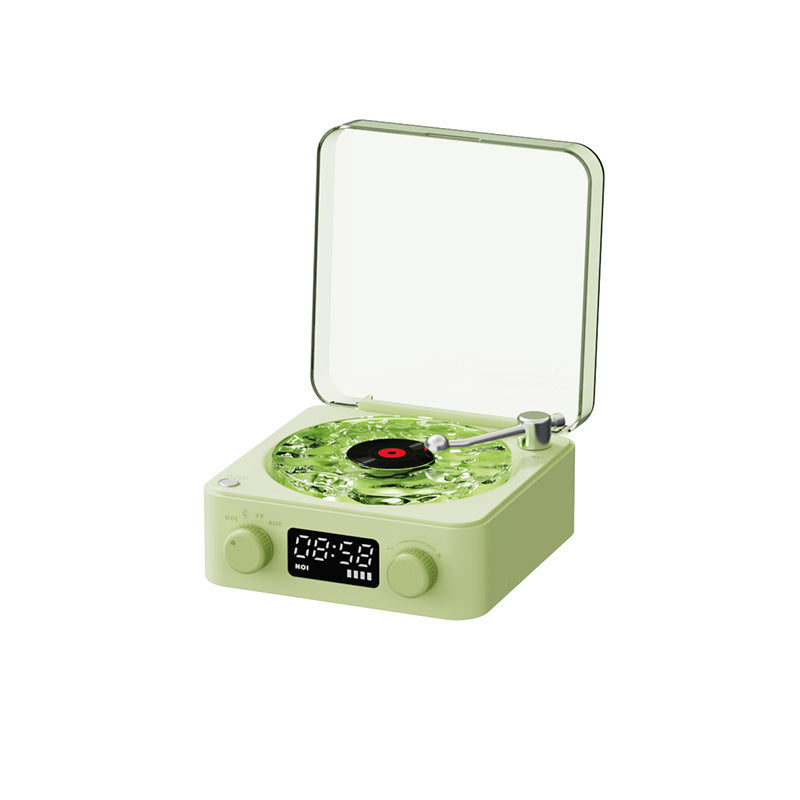 🥳2026 HOT SALE🥳💞50K+ SOLD! 🎶🌙 50% OFF! Retro Record Player Bluetooth Stereo & Sleep Aid – soothing natural sounds, 360° surround & romantic lights. Relax and sleep better! ✨💚