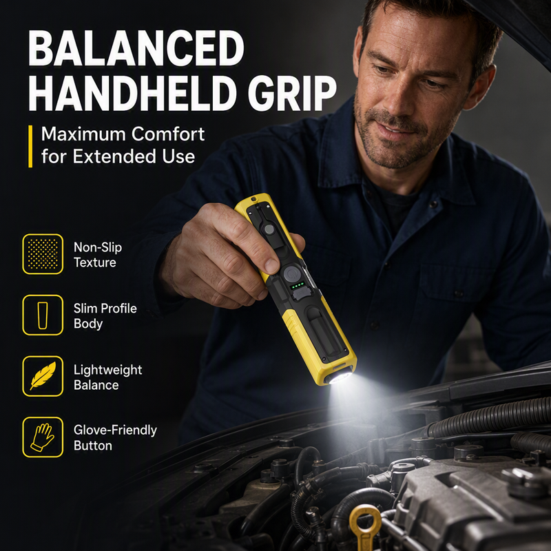 🥳2026 HOT SALE🥳💞50K+ SOLD! 🔧💡 50% OFF! Rechargeable Magnetic LED Work Light – 1000lm dual-source, 18h runtime, magnets & hook. Hands-free for garage, car & camping! 🛡️💪