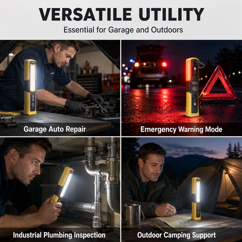 🥳2026 HOT SALE🥳💞50K+ SOLD! 🔧💡 50% OFF! Rechargeable Magnetic LED Work Light – 1000lm dual-source, 18h runtime, magnets & hook. Hands-free for garage, car & camping! 🛡️💪