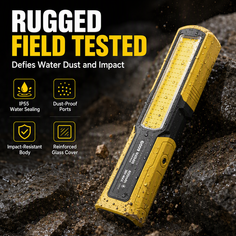 🥳2026 HOT SALE🥳💞50K+ SOLD! 🔧💡 50% OFF! Rechargeable Magnetic LED Work Light – 1000lm dual-source, 18h runtime, magnets & hook. Hands-free for garage, car & camping! 🛡️💪