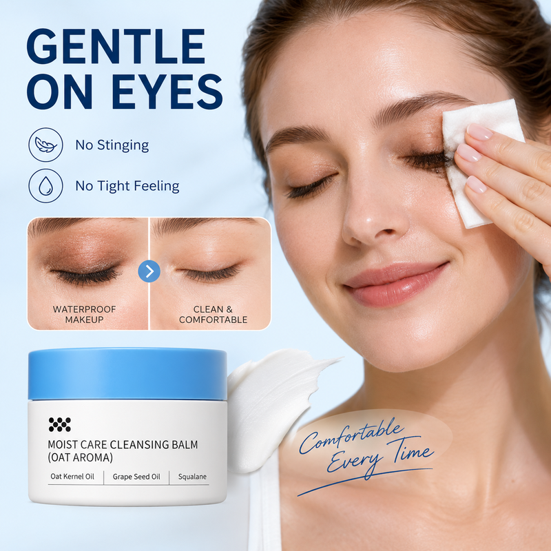 🥳2026 HOT SALE🥳💞50K+ SOLD! 🧴✨ 50% OFF! Gentle Deep Cleansing Makeup Remover Balm – melts waterproof makeup & sunscreen, nourishes with grape seed oil, squalane & shea butter. No harsh rubbing, no greasy residue! 💧💚