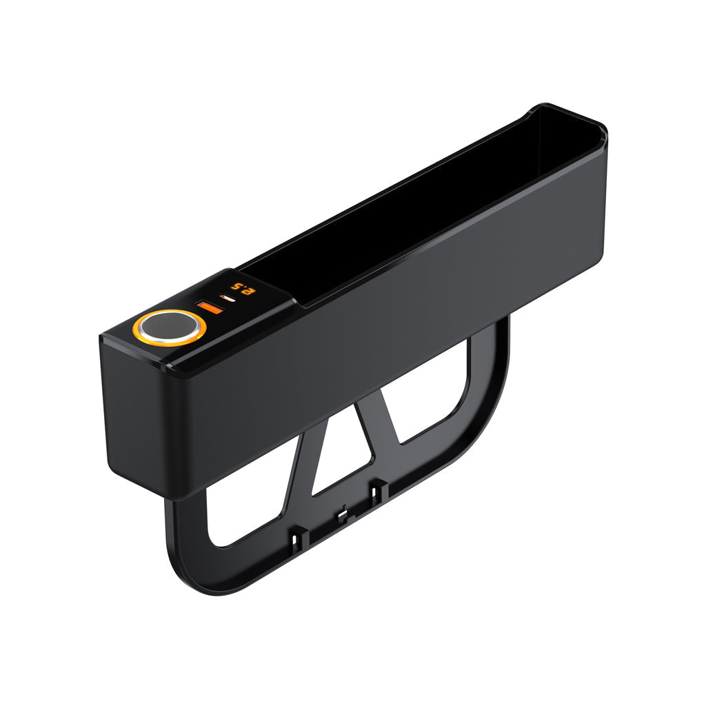 🥳2026 HOT SALE🥳💞50K+ SOLD! 🚗🔌 50% OFF! Car Seat Gap Organizer with USB Charging – fills the gap, PD/QC fast charging, keeps phone, cards & keys within reach. Tidy cockpit! 🛡️✅