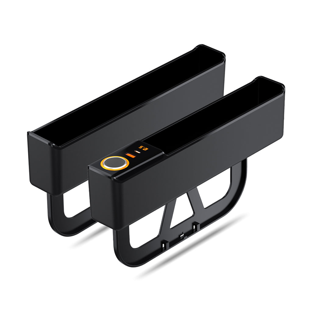 🥳2026 HOT SALE🥳💞50K+ SOLD! 🚗🔌 50% OFF! Car Seat Gap Organizer with USB Charging – fills the gap, PD/QC fast charging, keeps phone, cards & keys within reach. Tidy cockpit! 🛡️✅
