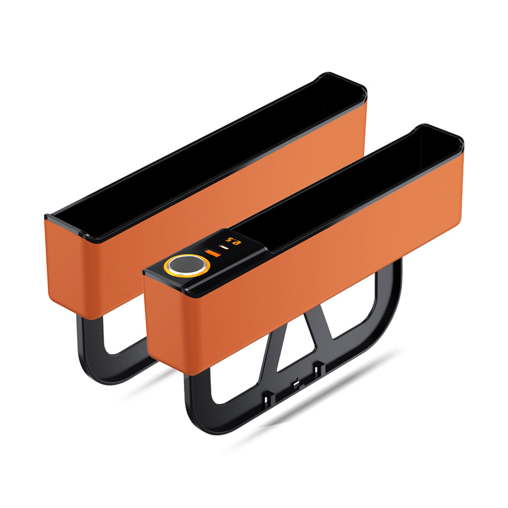 🥳2026 HOT SALE🥳💞50K+ SOLD! 🚗🔌 50% OFF! Car Seat Gap Organizer with USB Charging – fills the gap, PD/QC fast charging, keeps phone, cards & keys within reach. Tidy cockpit! 🛡️✅