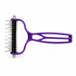 🥳2026 HOT SALE🥳💞50K+ SOLD! 🐾✨ 50% OFF! Pet Dematting & Deshedding Comb – dual rake clears tangles & mats, rounded tips protect skin, rust-resistant. Gentle grooming for dogs & cats! 🛡️💪