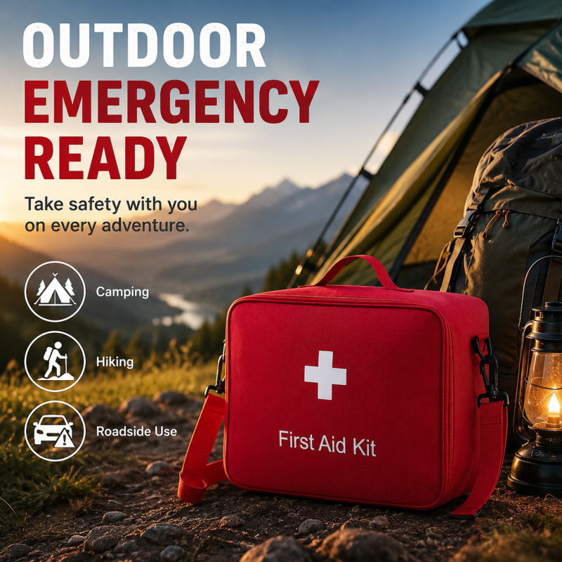 🥳2026 HOT SALE🥳💞50K+ SOLD! 🩹🧰 50% OFF! Portable Large Capacity First Aid Bag – multiple compartments, adjustable shoulder strap, durable Oxford fabric. Ready for home, travel & camping! 🛡️✅