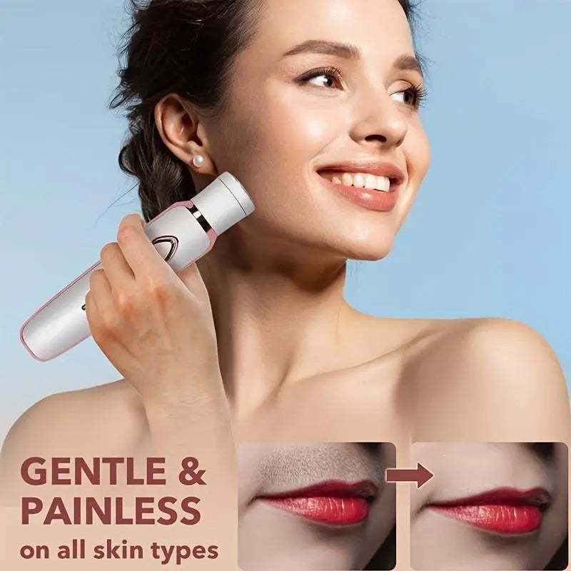 🥳2026 HOT SALE🥳💞50K+ SOLD! 🪒✨ 50% OFF! 4-in-1 Cordless Lady Body Hair Shaver – 4 heads for face, eyebrows, underarms & body. Gentle, cordless & travel-friendly! 🛡️💚