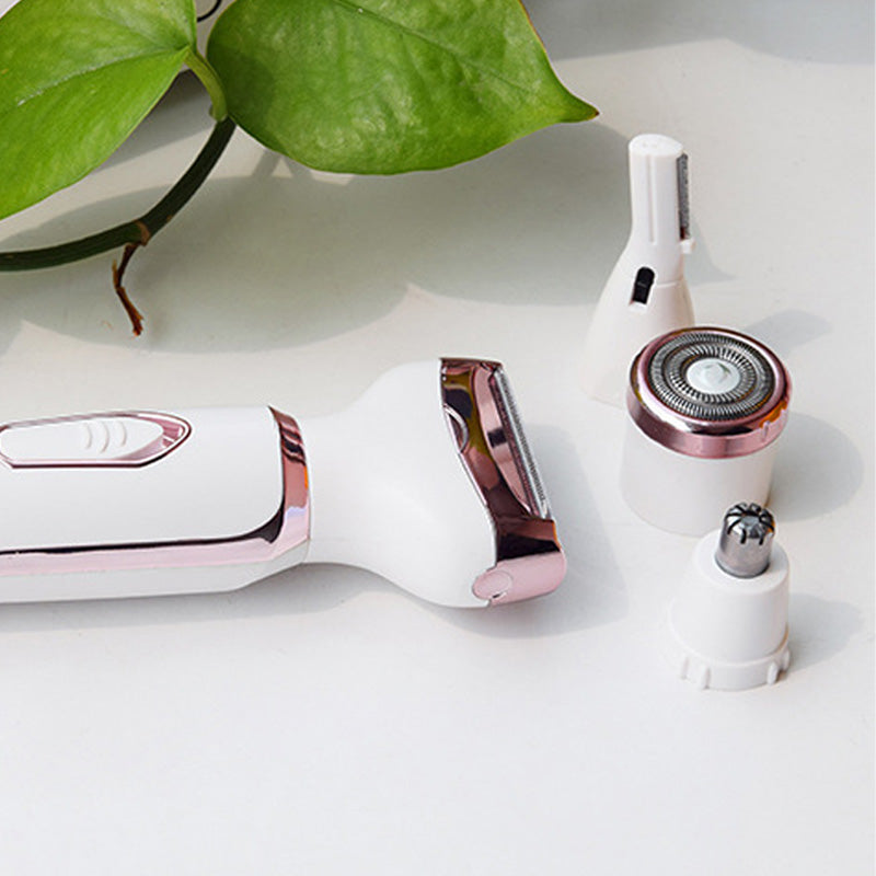 🥳2026 HOT SALE🥳💞50K+ SOLD! 🪒✨ 50% OFF! 4-in-1 Cordless Lady Body Hair Shaver – 4 heads for face, eyebrows, underarms & body. Gentle, cordless & travel-friendly! 🛡️💚