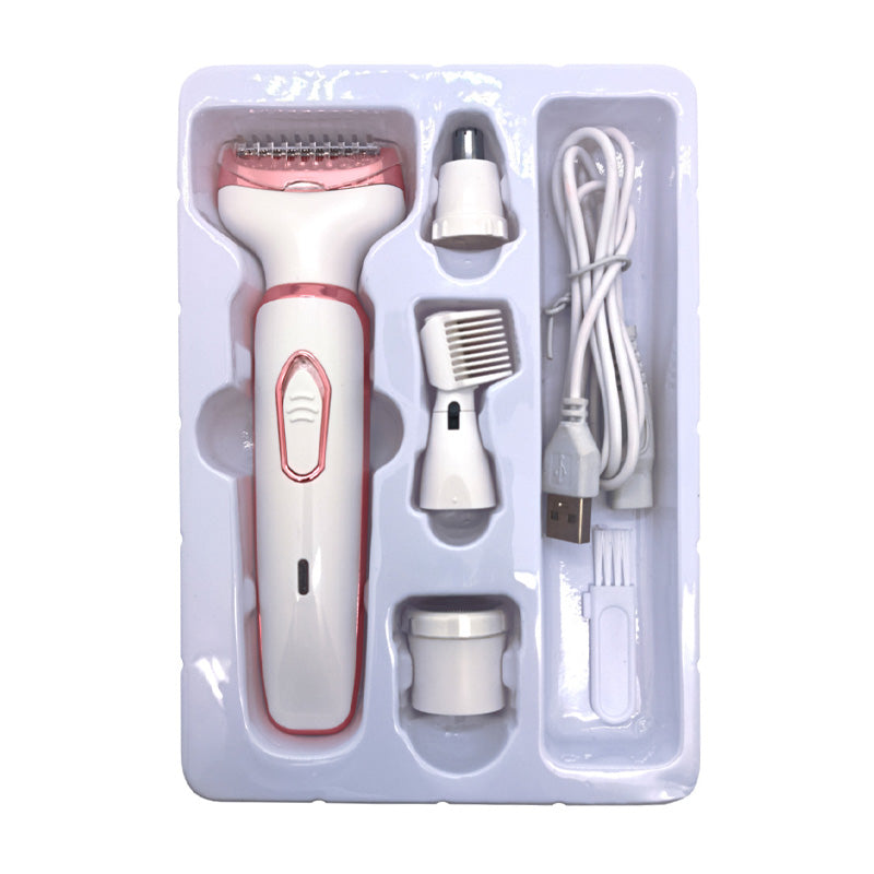 🥳2026 HOT SALE🥳💞50K+ SOLD! 🪒✨ 50% OFF! 4-in-1 Cordless Lady Body Hair Shaver – 4 heads for face, eyebrows, underarms & body. Gentle, cordless & travel-friendly! 🛡️💚