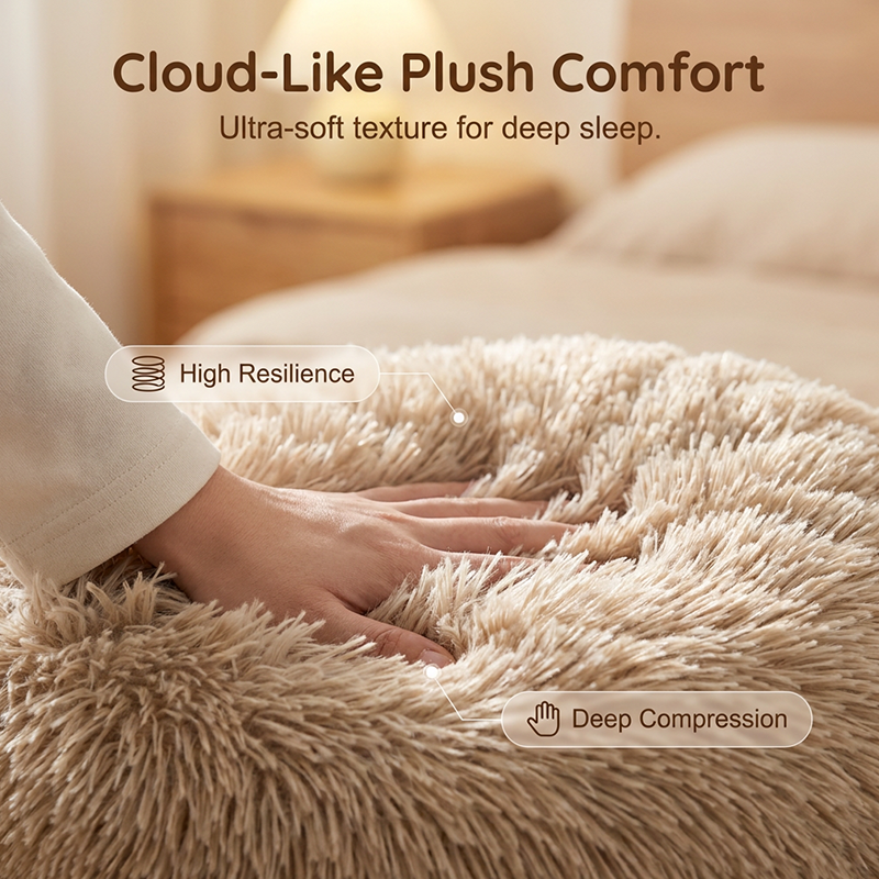 🥳2026 HOT SALE🥳💞50K+ SOLD! 🐾🛏️ 50% OFF! All-Season Washable Pet Bed – sturdy wooden frame, cloud-like plush & removable cover. Cosy comfort for cats & dogs year-round! 🛡️💚