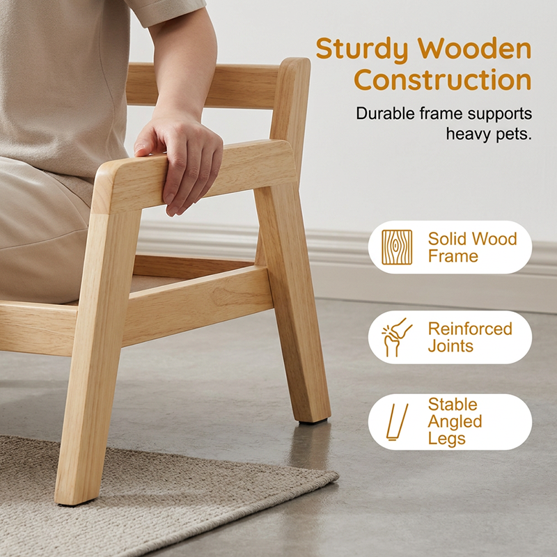🥳2026 HOT SALE🥳💞50K+ SOLD! 🐾🛏️ 50% OFF! All-Season Washable Pet Bed – sturdy wooden frame, cloud-like plush & removable cover. Cosy comfort for cats & dogs year-round! 🛡️💚