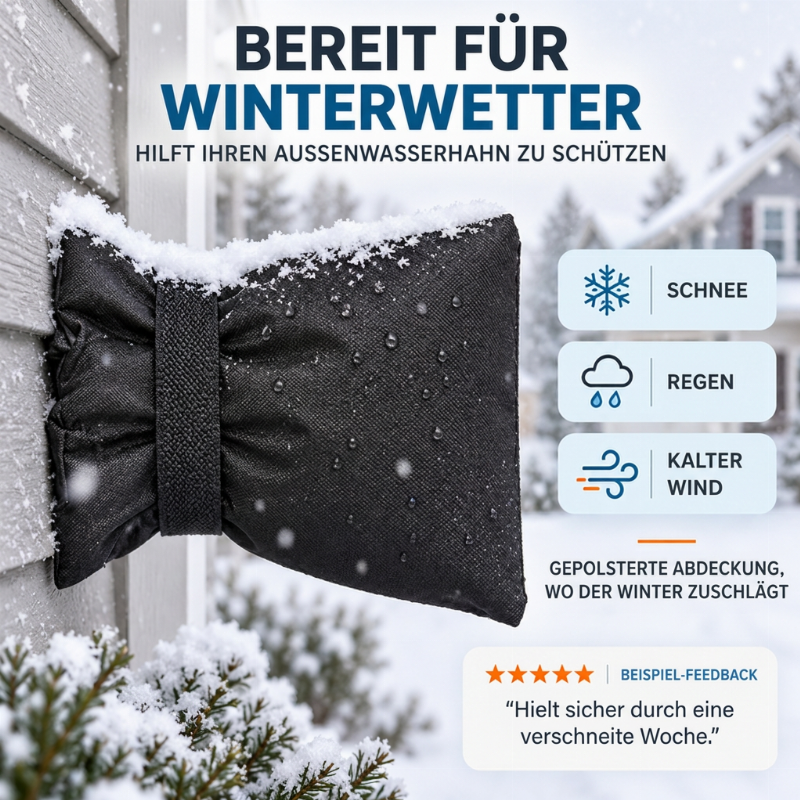 🥳2026 HOT SALE🥳💞50K+ SOLD! ❄️🚰 50% OFF! Insulated Outdoor Faucet Cover – weather-resistant Oxford fabric & padded filling, hook-and-loop fastening. Protects taps from winter freeze! 🛡️✅