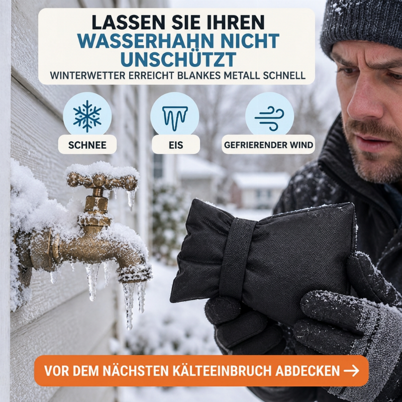 🥳2026 HOT SALE🥳💞50K+ SOLD! ❄️🚰 50% OFF! Insulated Outdoor Faucet Cover – weather-resistant Oxford fabric & padded filling, hook-and-loop fastening. Protects taps from winter freeze! 🛡️✅