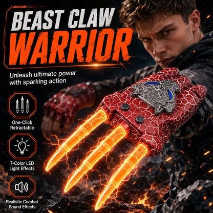 🥳2026 HOT SALE🥳💞50K+ SOLD! 🔥🐾 50% OFF! Retractable Light Up Flame Claws – LED glow, realistic sounds & extendable three-pronged design. Rechargeable battle fun for ages 6+! 🛡️💪