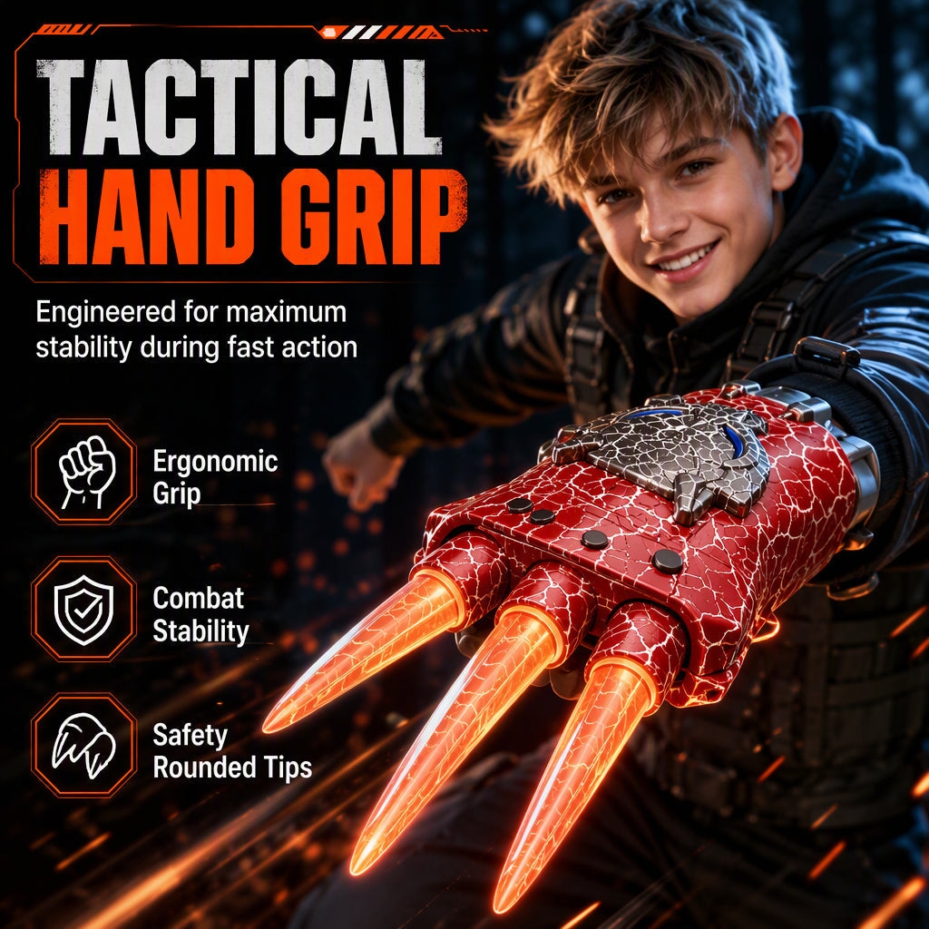 🥳2026 HOT SALE🥳💞50K+ SOLD! 🔥🐾 50% OFF! Retractable Light Up Flame Claws – LED glow, realistic sounds & extendable three-pronged design. Rechargeable battle fun for ages 6+! 🛡️💪
