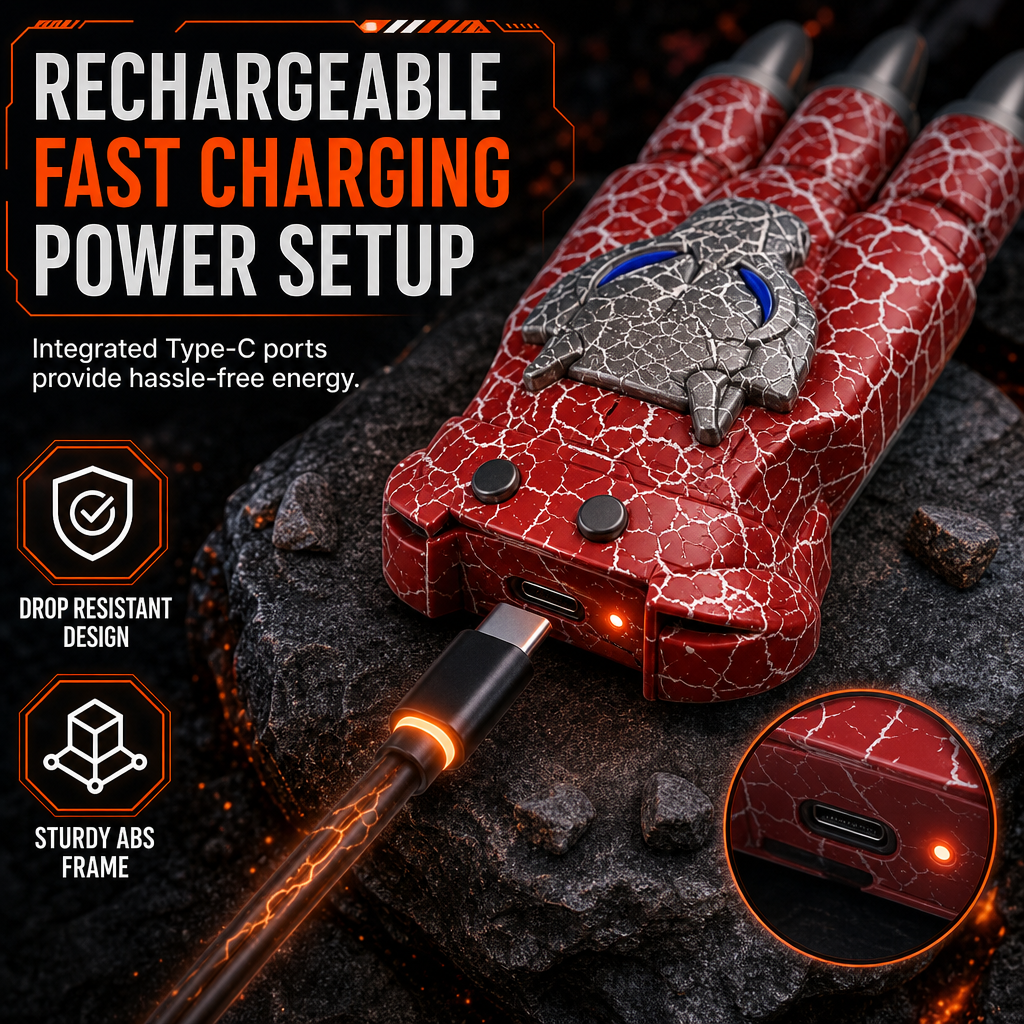 🥳2026 HOT SALE🥳💞50K+ SOLD! 🔥🐾 50% OFF! Retractable Light Up Flame Claws – LED glow, realistic sounds & extendable three-pronged design. Rechargeable battle fun for ages 6+! 🛡️💪