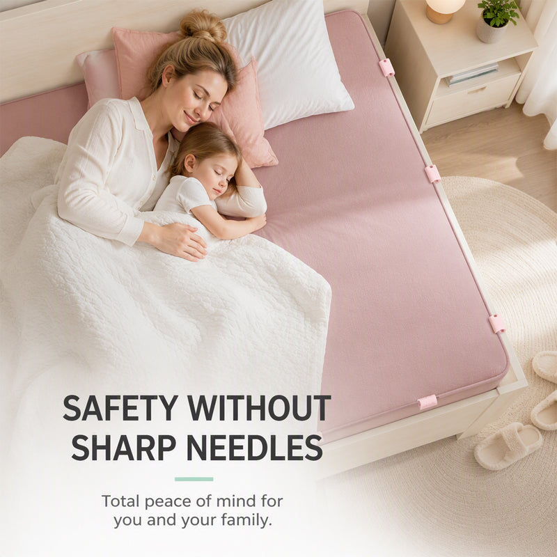 🥳2026 HOT SALE🥳💞50K+ SOLD! 🛏️📌 50% OFF! Needle-Free Bedsheet Clips – 6 or 10 pack, durable ABS, grip edges without sharp pins. Keep sheets neatly in place! 🛡️✅