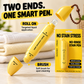 🥳2026 HOT SALE🥳💞50K+ SOLD! 🖊️✨ 50% OFF! Portable Dual-Head Stain Remover Pen – rollerball + silicone brush, targets makeup, grease, coffee & wine stains. Waterless, quick-dry & travel-ready! 🛡️✅