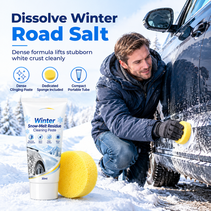 🥳2026 HOT SALE🥳💞50K+ SOLD! 🚗❄️ 50% OFF! Winter Car Salt Stain Remover Paste – dissolves road salt residue, restores gloss & includes sponge. Protects sills, wheel arches & bodywork! ✨✅