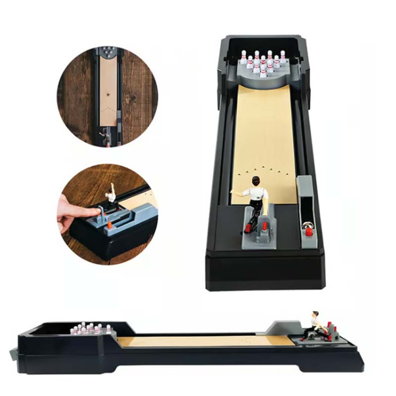 🥳2026 HOT SALE🥳💞50K+ SOLD! 🎳✨ 50% OFF! Tabletop Bowling Game – safe ABS, 12 pins & 2 metal balls. Quick-reset lever, portable fun for family & grandkids! 🛡️💪
