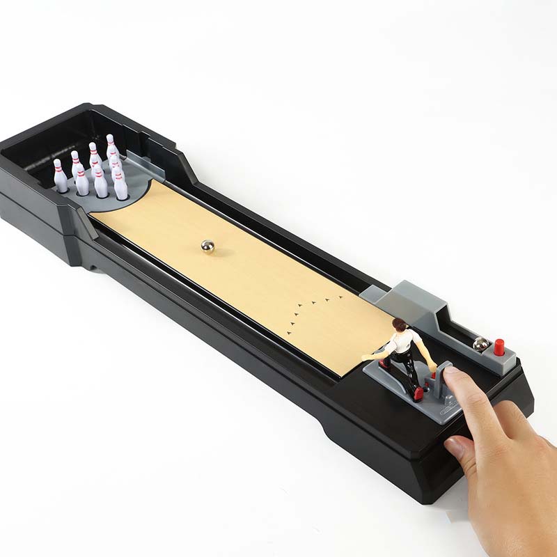 🥳2026 HOT SALE🥳💞50K+ SOLD! 🎳✨ 50% OFF! Tabletop Bowling Game – safe ABS, 12 pins & 2 metal balls. Quick-reset lever, portable fun for family & grandkids! 🛡️💪