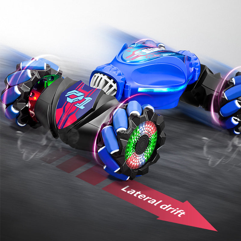 🥳2026 HOT SALE🥳💞50K+ SOLD! 🚗⌚ 50% OFF! Dual Remote Control Stunt Car – remote + gesture watch, 360° drifting, LED lights & music. 100m range, durable ABS. Fun for ages 6+! 🛡️✨