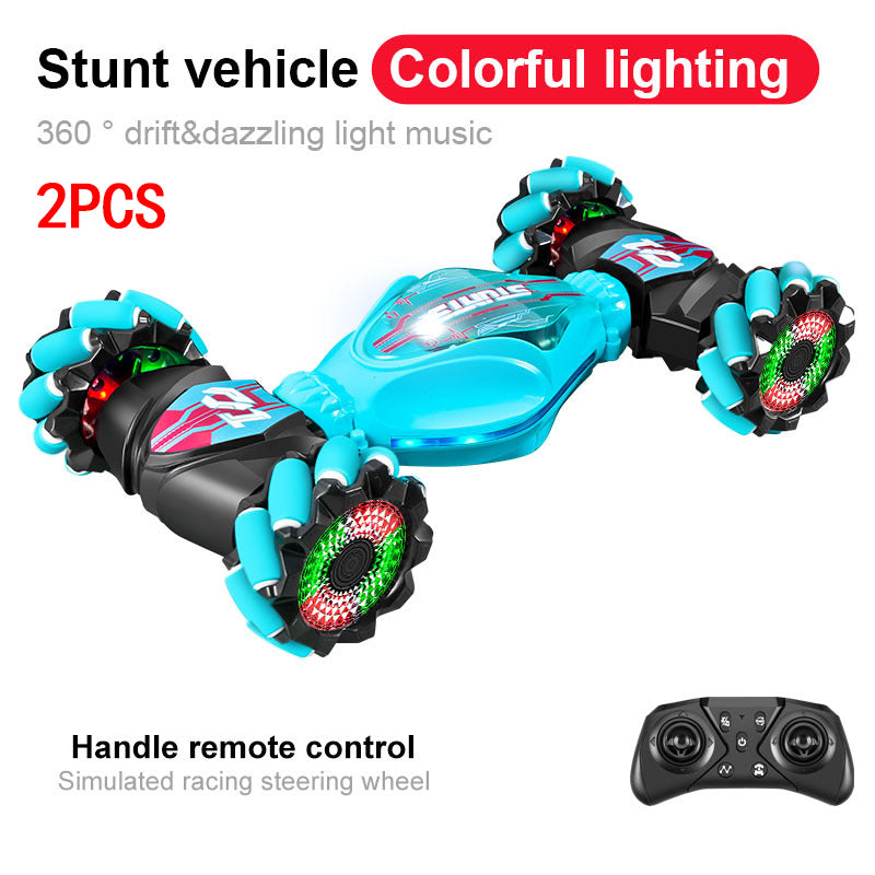 🥳2026 HOT SALE🥳💞50K+ SOLD! 🚗⌚ 50% OFF! Dual Remote Control Stunt Car – remote + gesture watch, 360° drifting, LED lights & music. 100m range, durable ABS. Fun for ages 6+! 🛡️✨