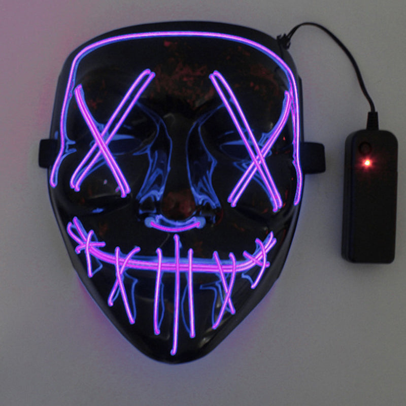 🥳2026 HOT SALE🥳💞50K+ SOLD! 🎃✨ 50% OFF! Halloween LED Glowing Mask – 10 vibrant colours, multiple light modes, comfortable adjustable fit. Glow through every party & cosplay! 💡💚