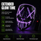 🥳2026 HOT SALE🥳💞50K+ SOLD! 🎃✨ 50% OFF! Halloween LED Glowing Mask – 10 vibrant colours, multiple light modes, comfortable adjustable fit. Glow through every party & cosplay! 💡💚