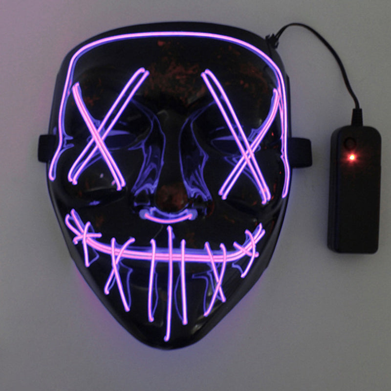 🥳2026 HOT SALE🥳💞50K+ SOLD! 🎃✨ 50% OFF! Halloween LED Glowing Mask – 10 vibrant colours, multiple light modes, comfortable adjustable fit. Glow through every party & cosplay! 💡💚