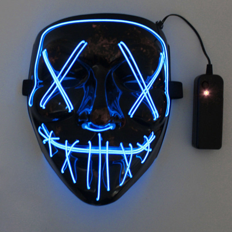 🥳2026 HOT SALE🥳💞50K+ SOLD! 🎃✨ 50% OFF! Halloween LED Glowing Mask – 10 vibrant colours, multiple light modes, comfortable adjustable fit. Glow through every party & cosplay! 💡💚