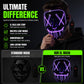 🥳2026 HOT SALE🥳💞50K+ SOLD! 🎃✨ 50% OFF! Halloween LED Glowing Mask – 10 vibrant colours, multiple light modes, comfortable adjustable fit. Glow through every party & cosplay! 💡💚