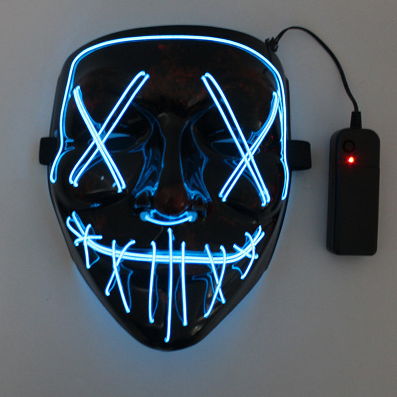 🥳2026 HOT SALE🥳💞50K+ SOLD! 🎃✨ 50% OFF! Halloween LED Glowing Mask – 10 vibrant colours, multiple light modes, comfortable adjustable fit. Glow through every party & cosplay! 💡💚
