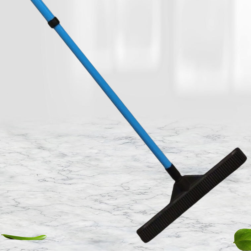🥳2026 HOT SALE🥳💞50K+ SOLD! 🐾🧹 50% OFF! Pet Hair Removal Rubber Broom – static bristles lift hair from carpets & floors, telescopic handle 71-120cm, washable & multi-surface! 🛡️✅