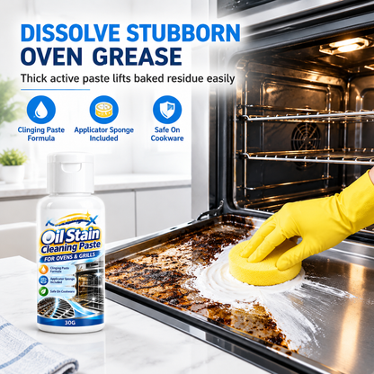 🥳2026 HOT SALE🥳💞50K+ SOLD! 🍳✨ 50% OFF! Multi-Purpose Kitchen Grease Cleaning Paste – clings to vertical oven walls, dissolves baked grease without scratching. Restores shine to grates & cooktops! 🛡️✅