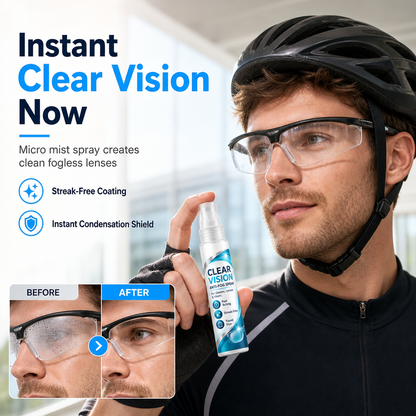 🥳2026 HOT SALE🥳💞50K+ SOLD! 👓✨ 50% OFF! Portable Glasses Anti-Fog Spray – instant clear vision, streak-free & long-lasting shield. Safe for coated lenses – ideal for masks, hot drinks & winter! 🛡️✅