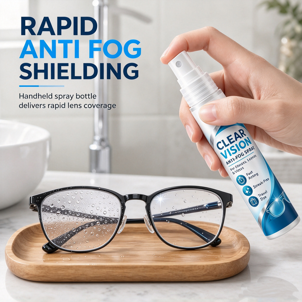 🥳2026 HOT SALE🥳💞50K+ SOLD! 👓✨ 50% OFF! Portable Glasses Anti-Fog Spray – instant clear vision, streak-free & long-lasting shield. Safe for coated lenses – ideal for masks, hot drinks & winter! 🛡️✅