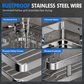 🥳2026 HOT SALE🥳💞50K+ SOLD! 🚿🧴 50% OFF! No-Drill Bathroom Corner Shelf – 8mm thickened flat bar, rustproof stainless steel, strong adhesive. Maximizes corner storage without wall damage! 🛡️✅