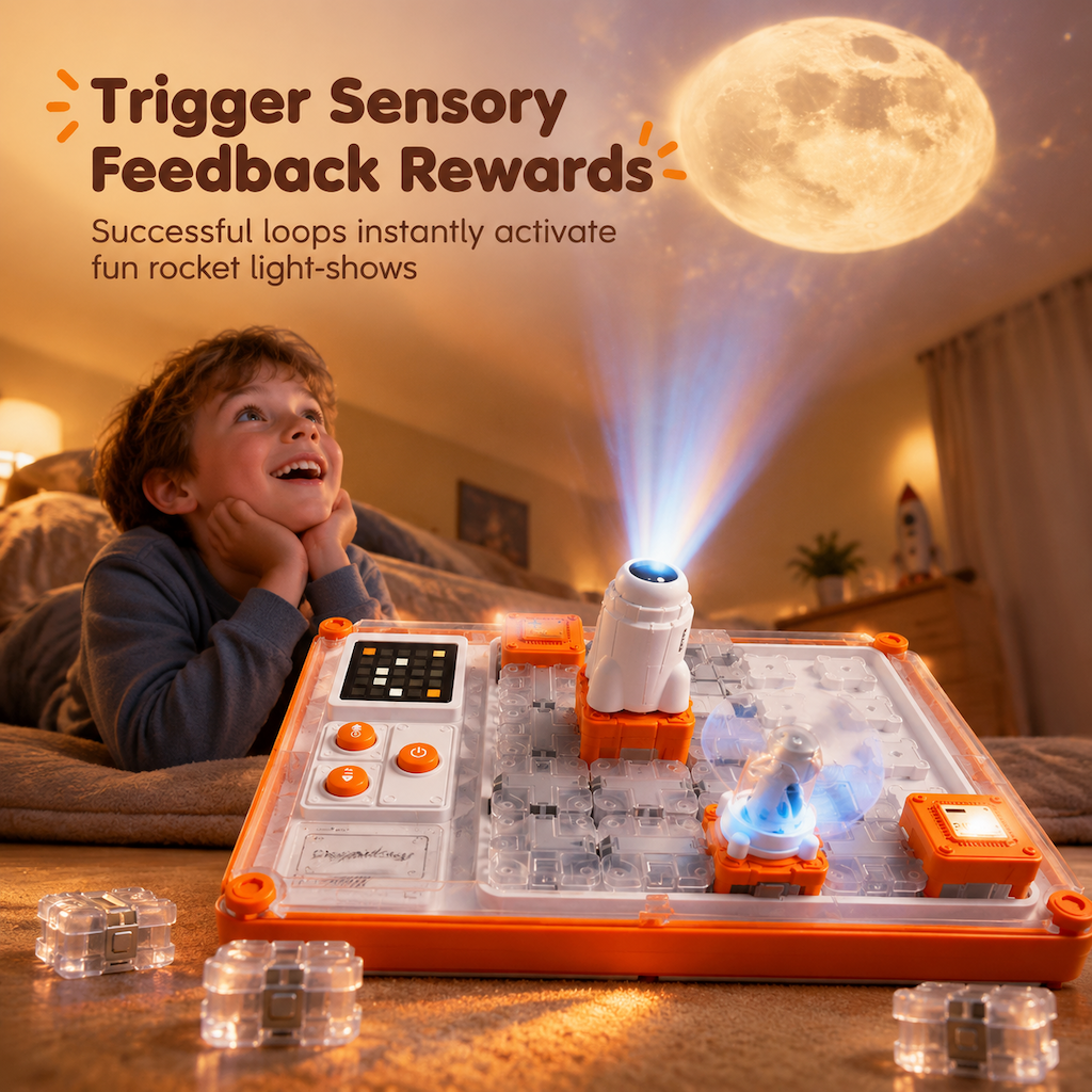 🥳2026 HOT SALE🥳💞50K+ SOLD! 🧩⚡ 50% OFF! Rechargeable STEM Circuit Maze Toy – hands-on logic challenges, safe insulated housing & interactive light rewards. Screen-free learning fun for kids! 🛡️👨‍👩‍👧