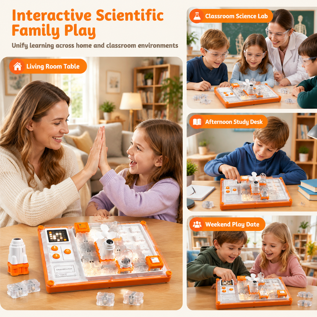 🥳2026 HOT SALE🥳💞50K+ SOLD! 🧩⚡ 50% OFF! Rechargeable STEM Circuit Maze Toy – hands-on logic challenges, safe insulated housing & interactive light rewards. Screen-free learning fun for kids! 🛡️👨‍👩‍👧