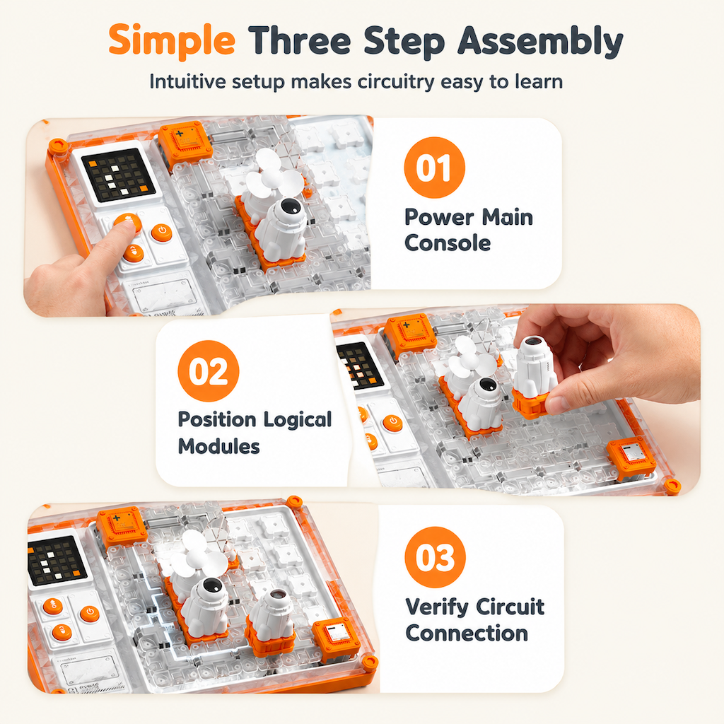 🥳2026 HOT SALE🥳💞50K+ SOLD! 🧩⚡ 50% OFF! Rechargeable STEM Circuit Maze Toy – hands-on logic challenges, safe insulated housing & interactive light rewards. Screen-free learning fun for kids! 🛡️👨‍👩‍👧