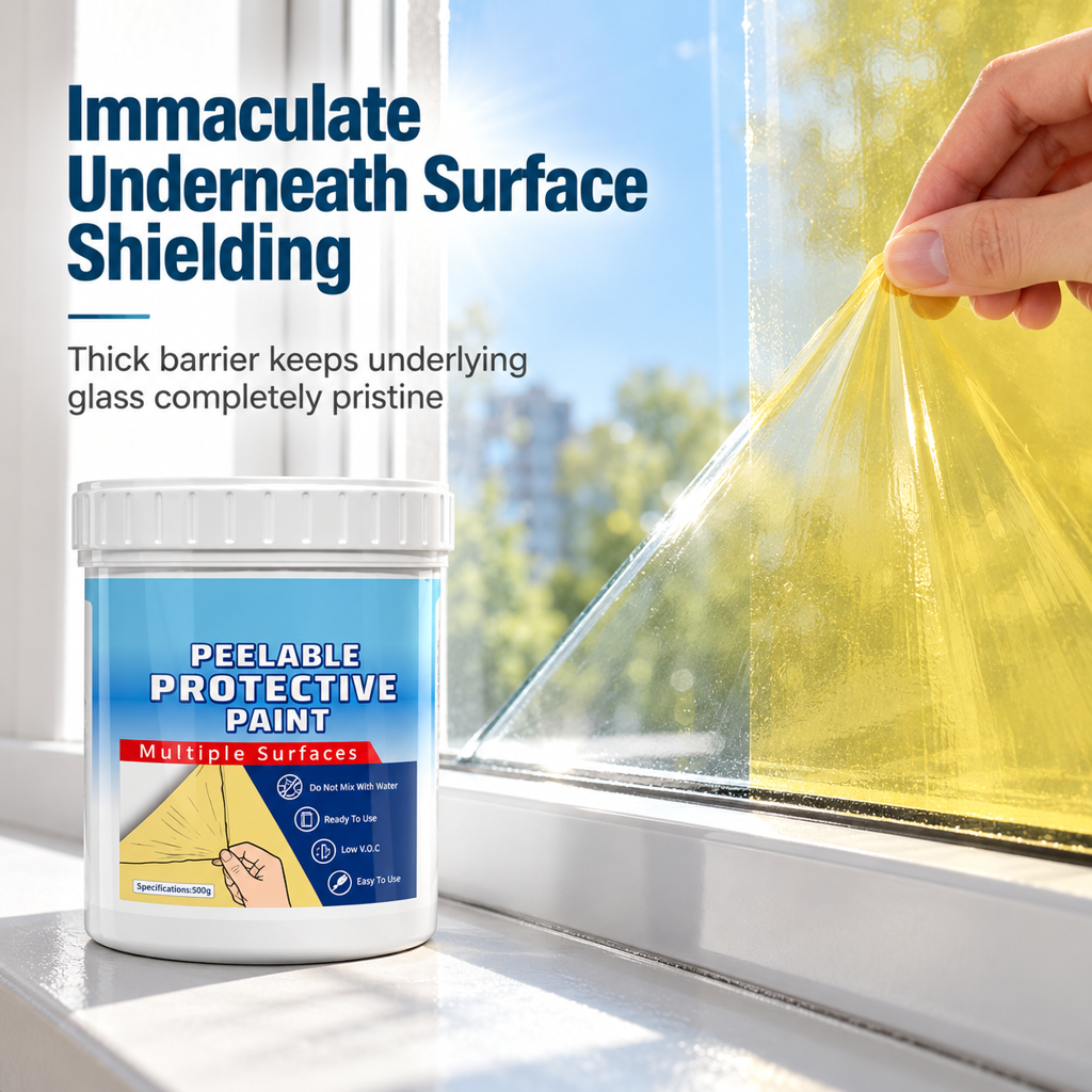 🥳2026 HOT SALE🥳💞50K+ SOLD! 🛡️✨ 50% OFF! Water-Based Peelable Protective Coating – shields windows & floors during renovation, peels off cleanly with no residue. Eco-friendly & tear-resistant! 🏠✅