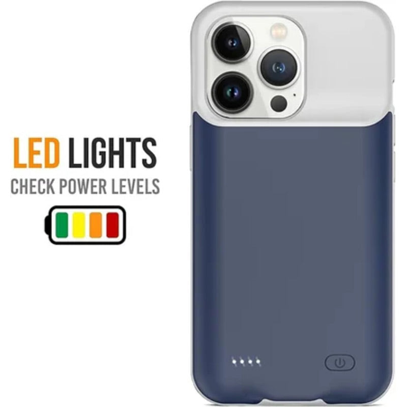 🥳2026 HOT SALE🥳💞50K+ SOLD! 🔋📱 FINAL CLEARANCE 50% OFF! iPhone Battery Case – 6800/7000mAh built-in power, 4 LED indicators, comfortable grip. Keep your phone charged all day! 🛡️✅