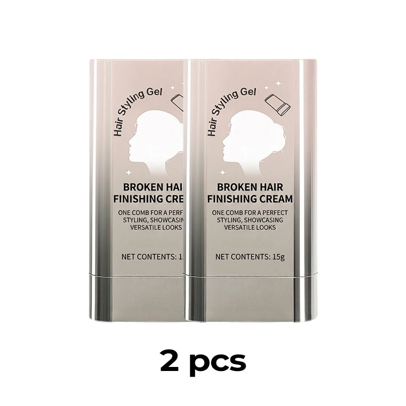 🥳2026 HOT SALE🥳💞50K+ SOLD! 💇✨ 50% OFF! Portable Hair Finishing Stick with Comb – built-in micro-comb & 15g solid wax tames flyaways fast, zero residue. Pocket-size touch-ups anywhere! 🛡️✅