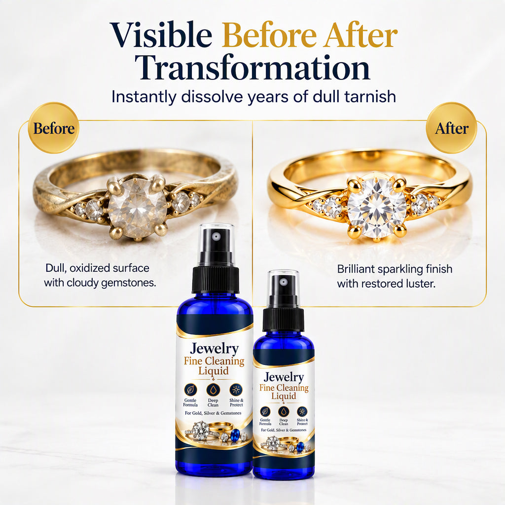 🥳2026 HOT SALE🥳💞50K+ SOLD! 💎✨ 50% OFF! Jewelry Cleaner Spray with Towel – fine mist lifts oil & grime, restores brilliant sparkle without scratching. Safe for all jewelry! 🛡️✅