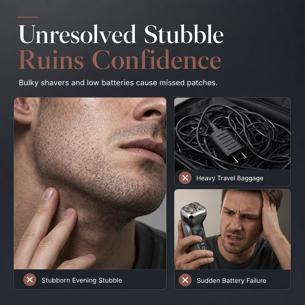 🥳2026 HOT SALE🥳💞50K+ SOLD! 🪒✨ 50% OFF! Mini Portable Electric Dual-Head Shaver – dual floating heads, wet & dry, LED battery display. Pocket-sized smooth shave anywhere! 🧔💪