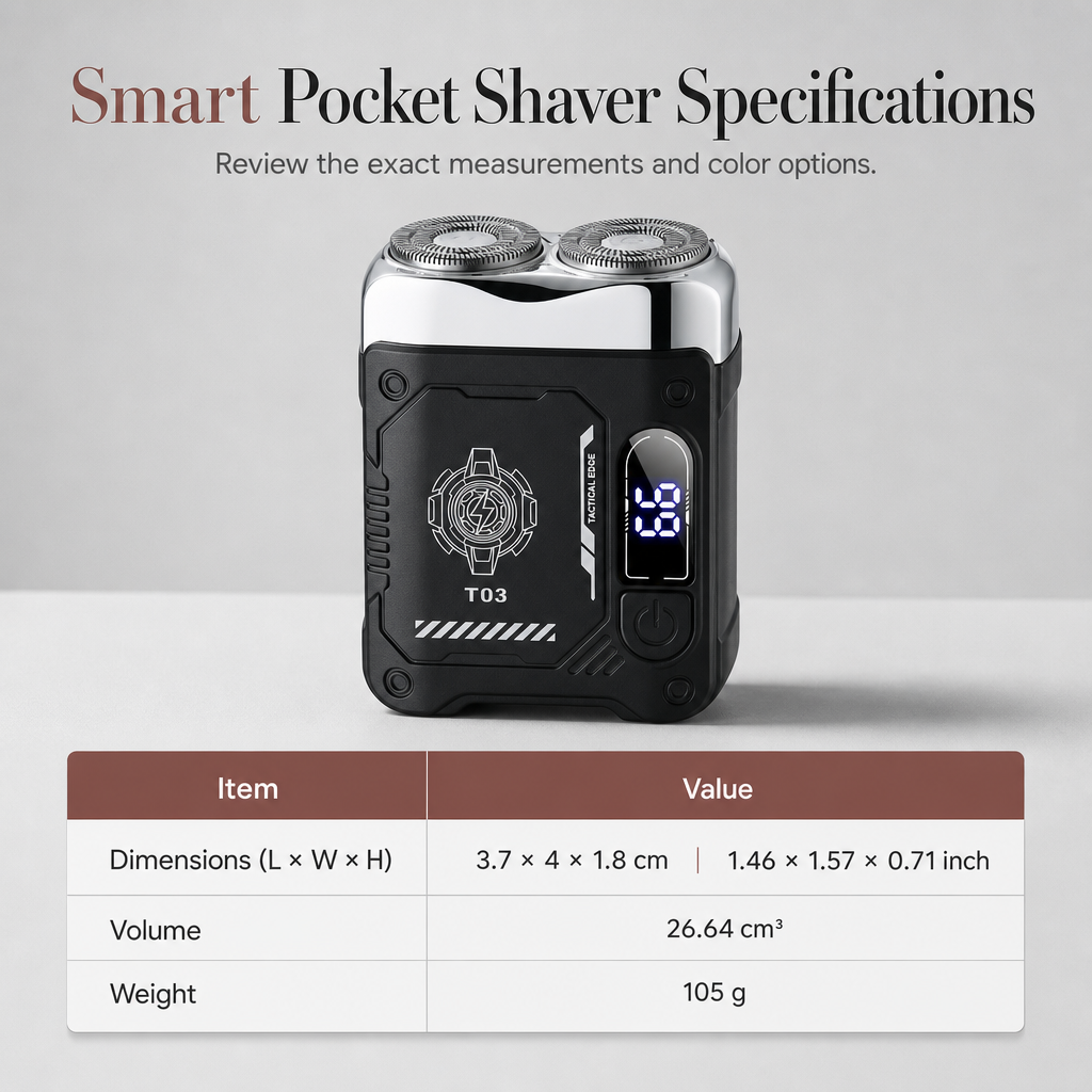 🥳2026 HOT SALE🥳💞50K+ SOLD! 🪒✨ 50% OFF! Mini Portable Electric Dual-Head Shaver – dual floating heads, wet & dry, LED battery display. Pocket-sized smooth shave anywhere! 🧔💪