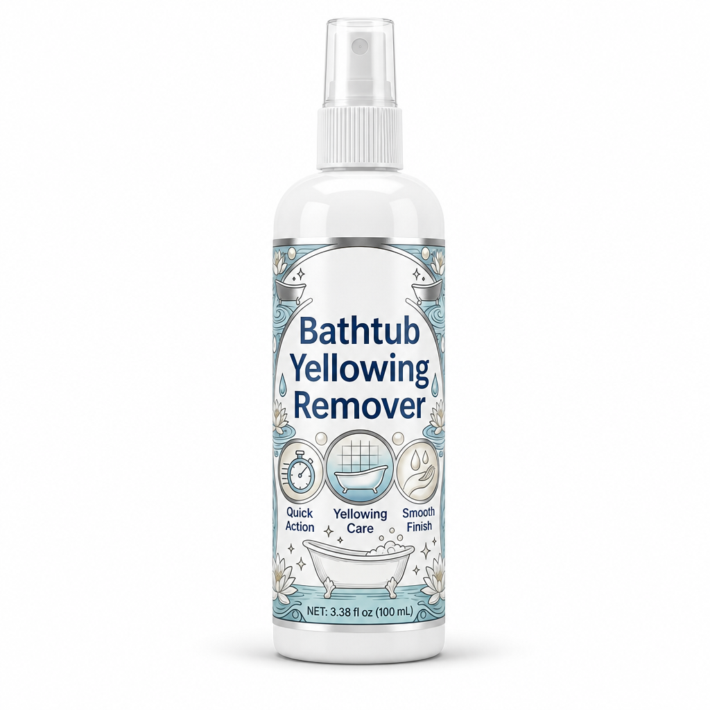🥳2026 HOT SALE🥳💞50K+ SOLD! 🛁✨ 50% OFF! Bathtub Yellowing Remover & Ceramic Cleaner – lifts stubborn yellow stains, restores glossy white shine. Includes scrub sponge – easy, powerful clean! 🧽✅
