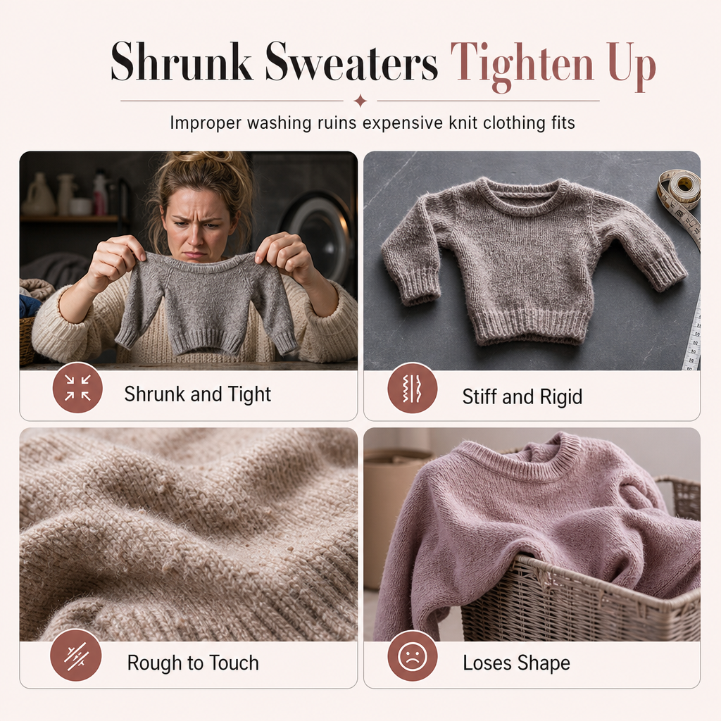 🥳2026 HOT SALE🥳💞50K+ SOLD! 🧶✨ Wool & Cashmere Softening Care Liquid – gently relaxes shrunken knitwear, restores cloud-like softness & fit. Phosphate-free care for favourite sweaters! 🛡️💚